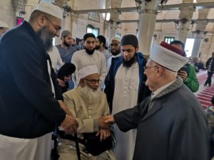 مع رجال الدعوة في بريطانيا بالمسجد الأقصى المبارك